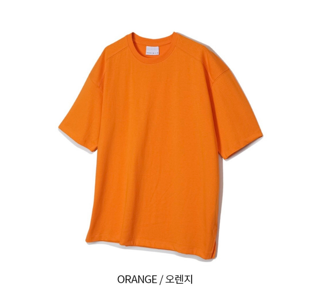 반팔 티셔츠 오렌지 색상 이미지-S1L50